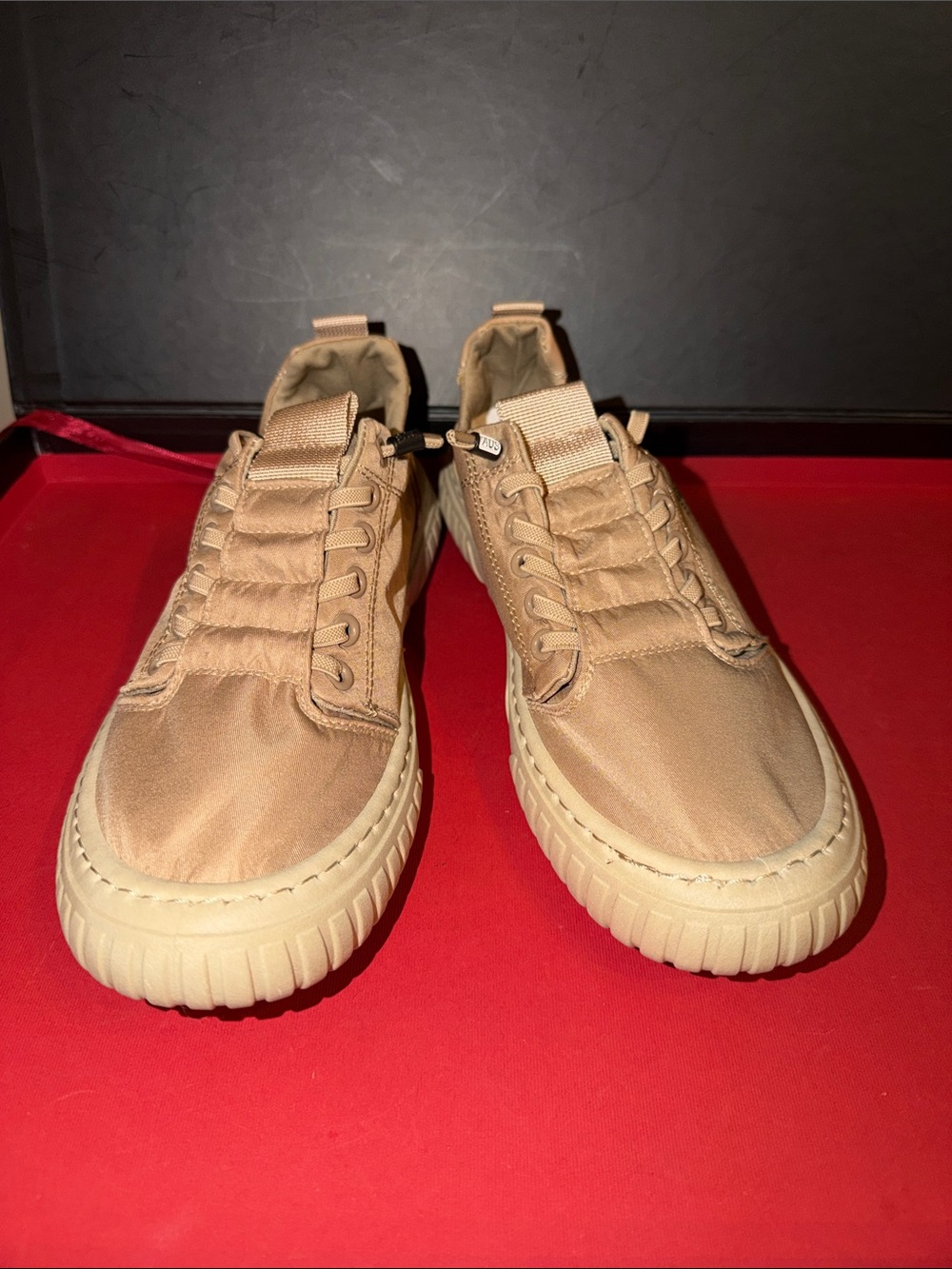 H&M Men's Slip-On Sneakers in Tan and Cream